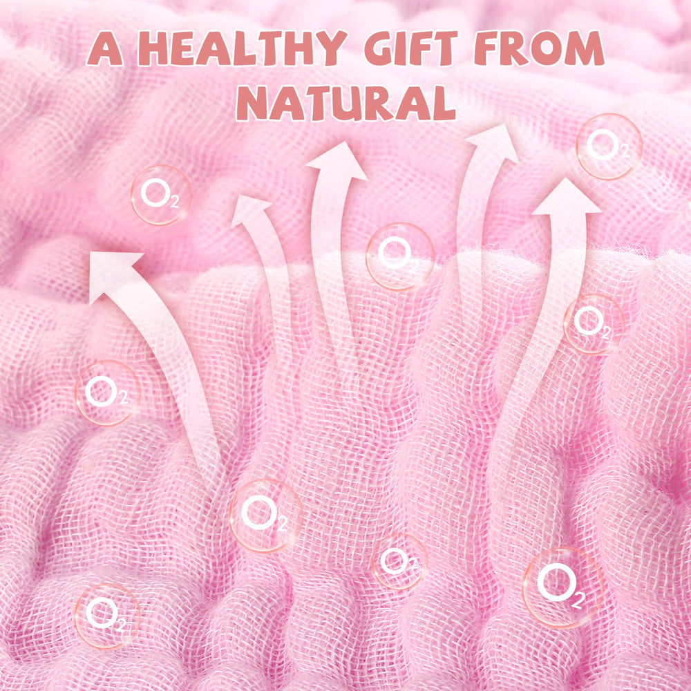 MUKIN baby burp cloth pink, absorbent protection during feeds.