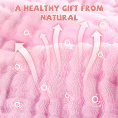 MUKIN baby burp cloth pink, absorbent protection during feeds.