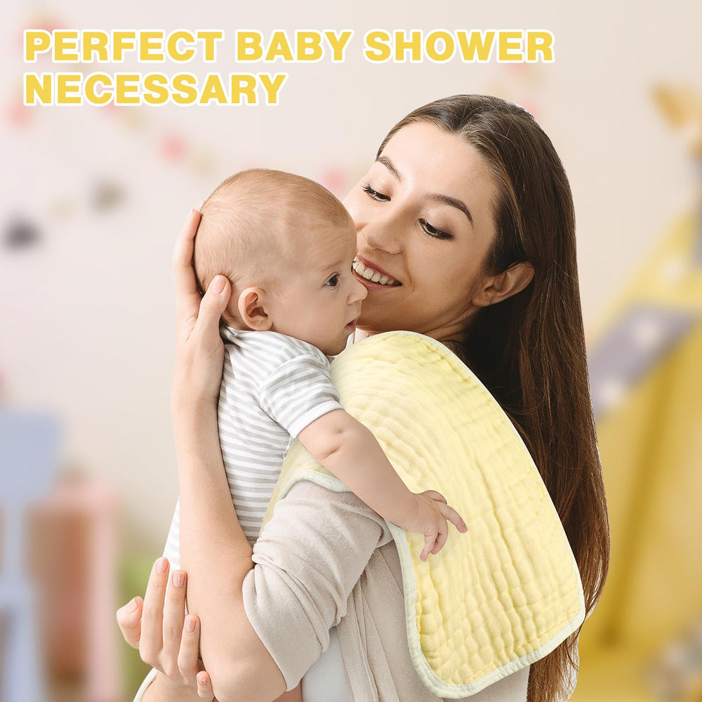 MUKIN burp cloths machine washable for easy care