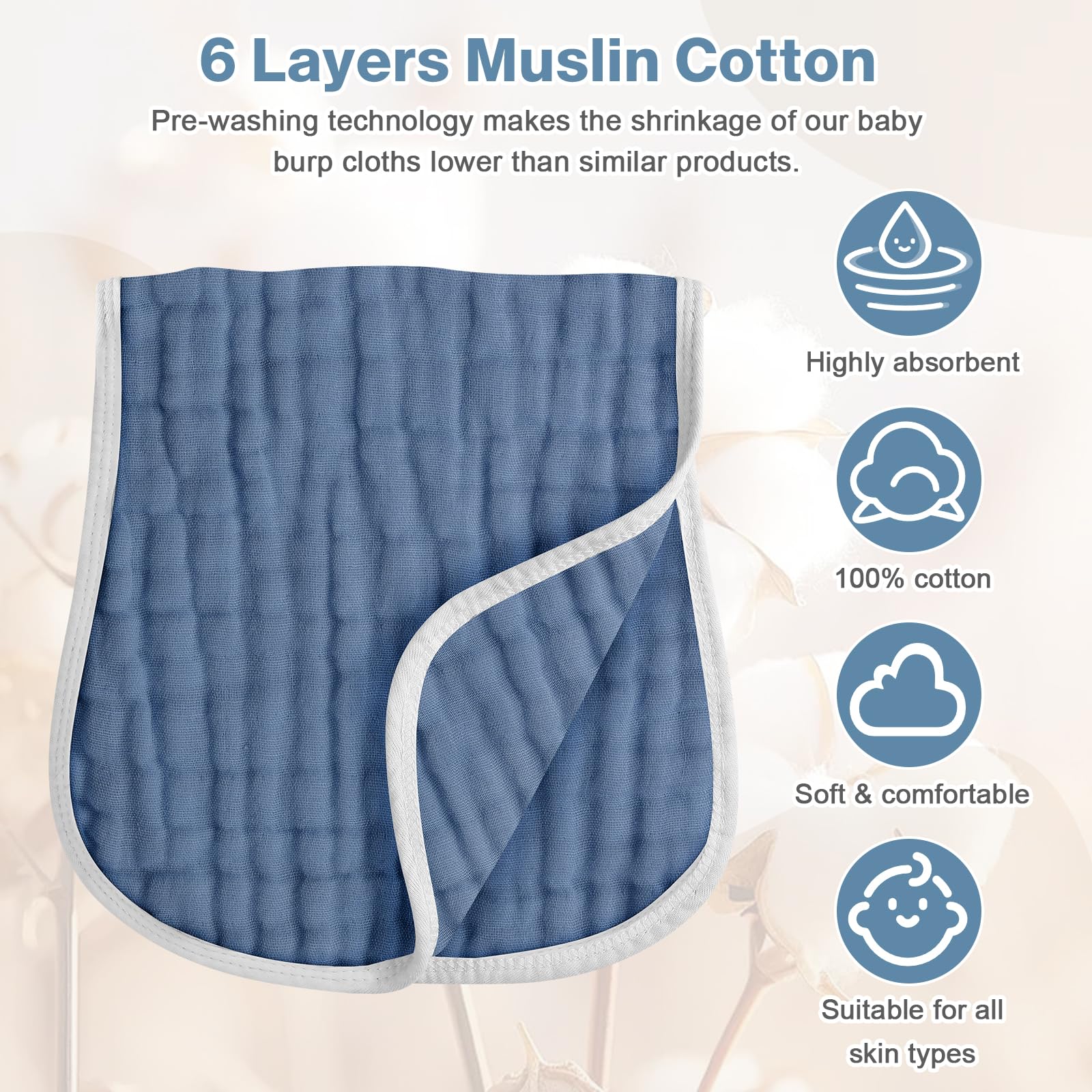 MUKIN patterns feature gradient blue tones for a gender-neutral nursery look.