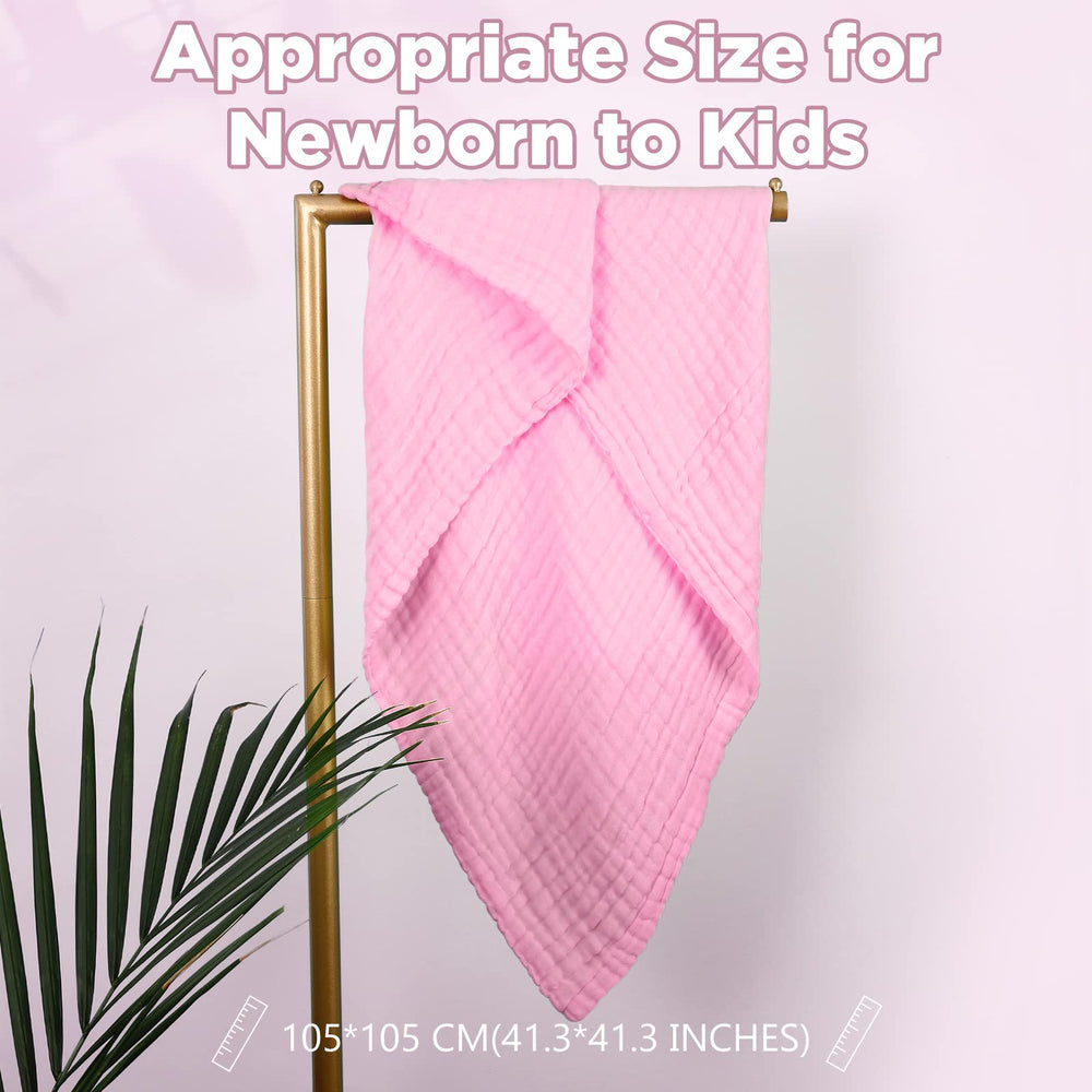 MUKIN baby towels large 41.5x41.5 inches ready for wrapping warmth.