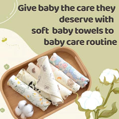 MUKIN baby washcloths 10x10 inch full-face coverage for delicate cleansing