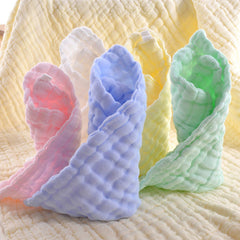 MUKIN baby washcloths 12x12 inch view shows generous size for bath time.