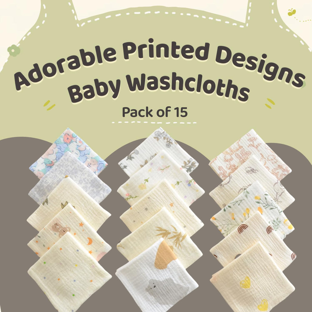 MUKIN highly absorbent cotton washcloth close-up soaking up water