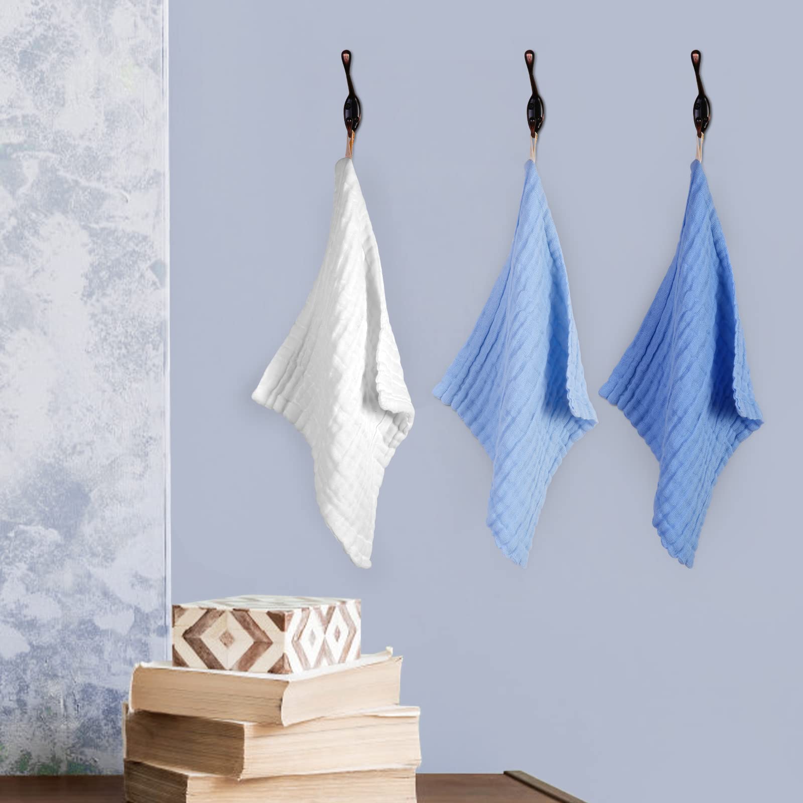 MUKIN cotton-fields-soft washcloths, gentle fibers for delicate skin.
