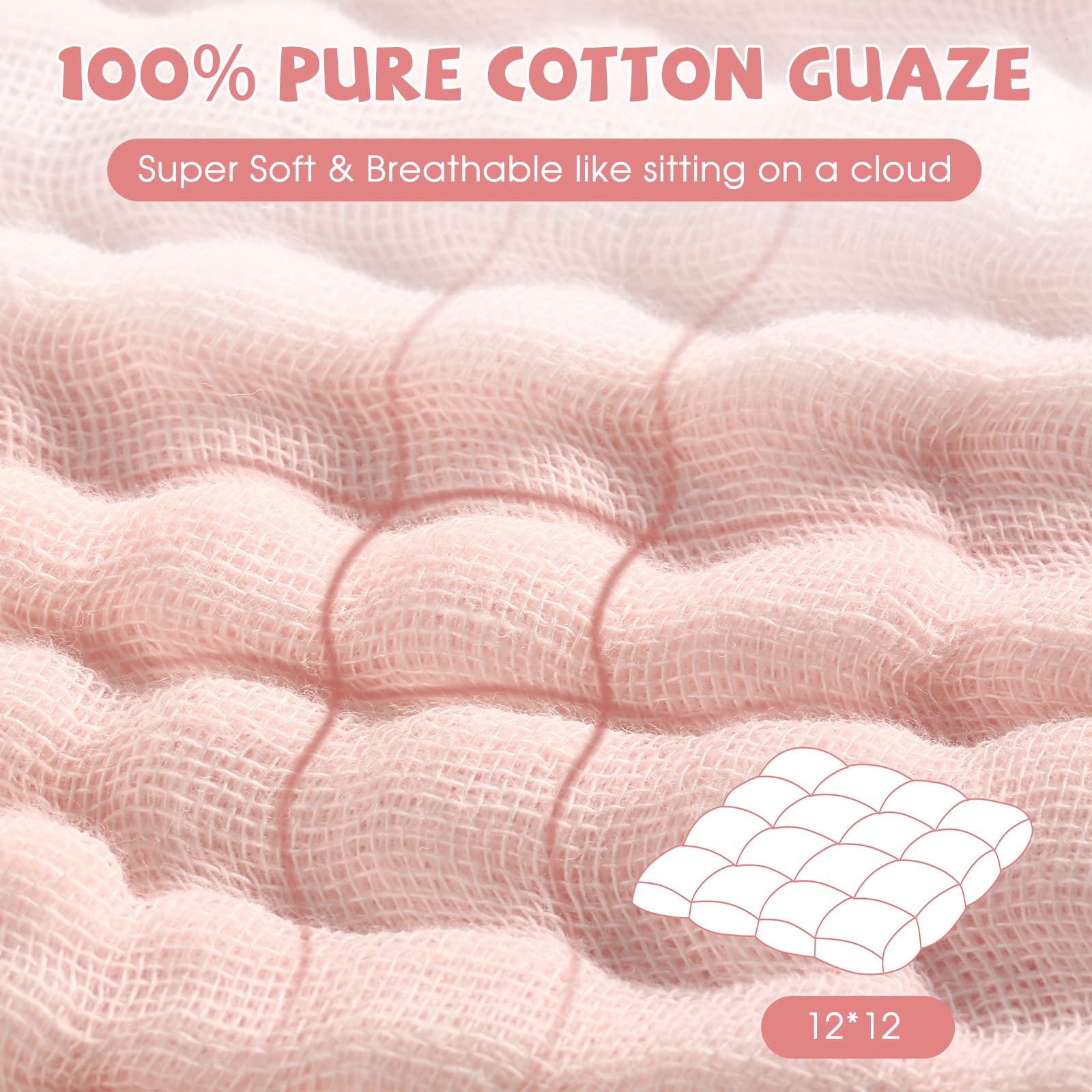 MUKIN deep pink washcloth close-up, showcasing plush softness.