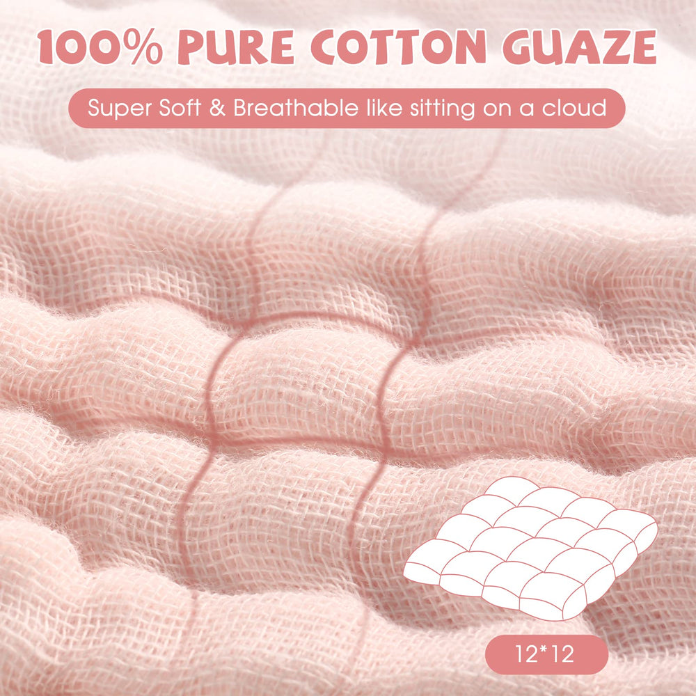 MUKIN deep pink washcloth close-up, showcasing plush softness.