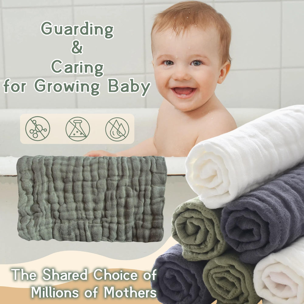 MUKIN durable and breathable washcloths: everyday baby care