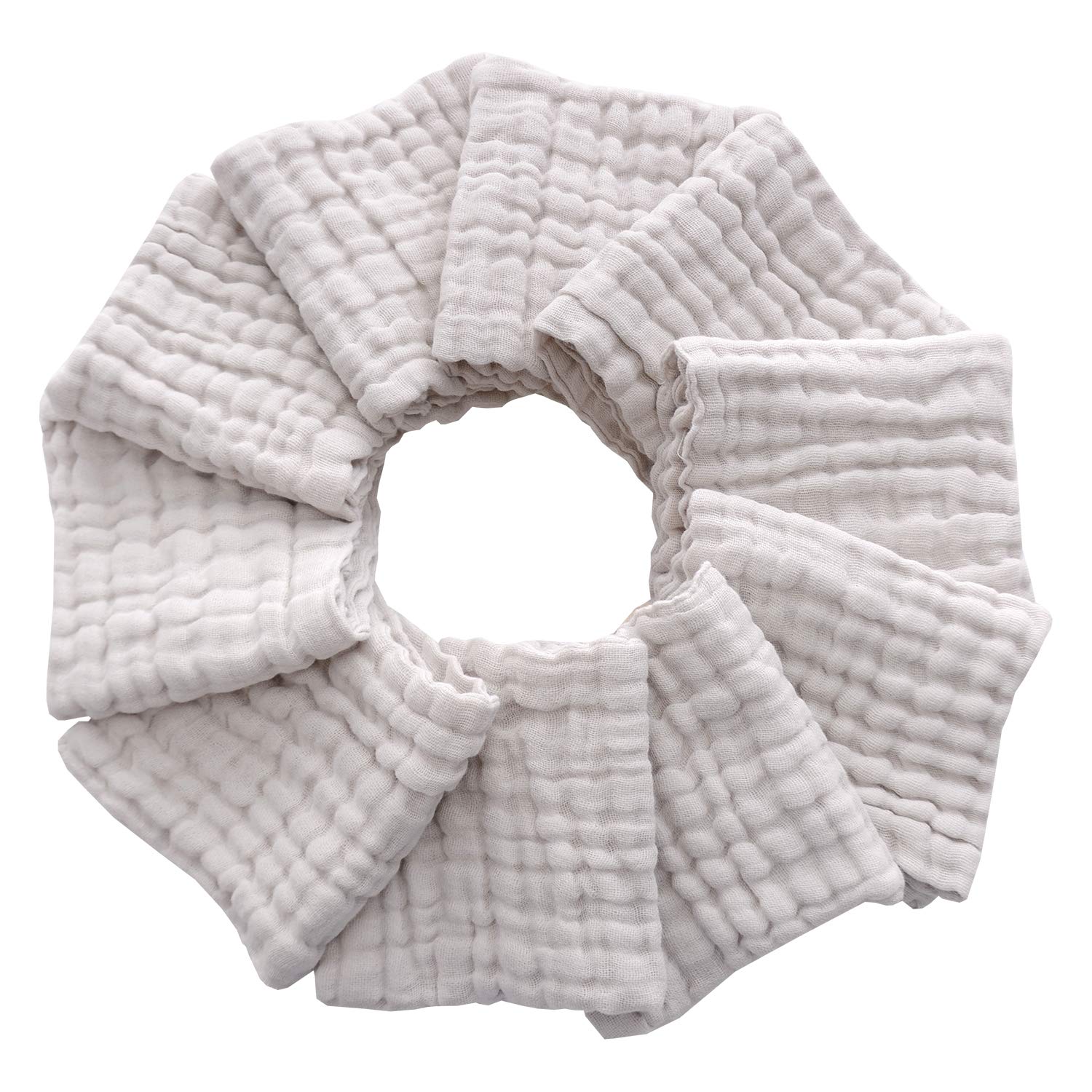 MUKIN washcloth showing gentle cleansing for baby face
