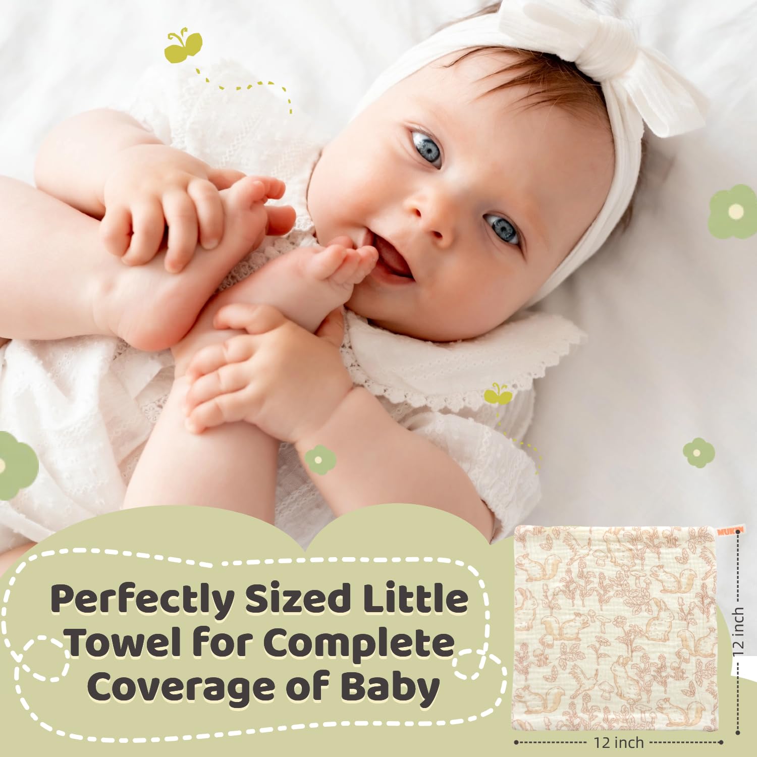 MUKIN fast-drying fabric washcloth image after bath sessions