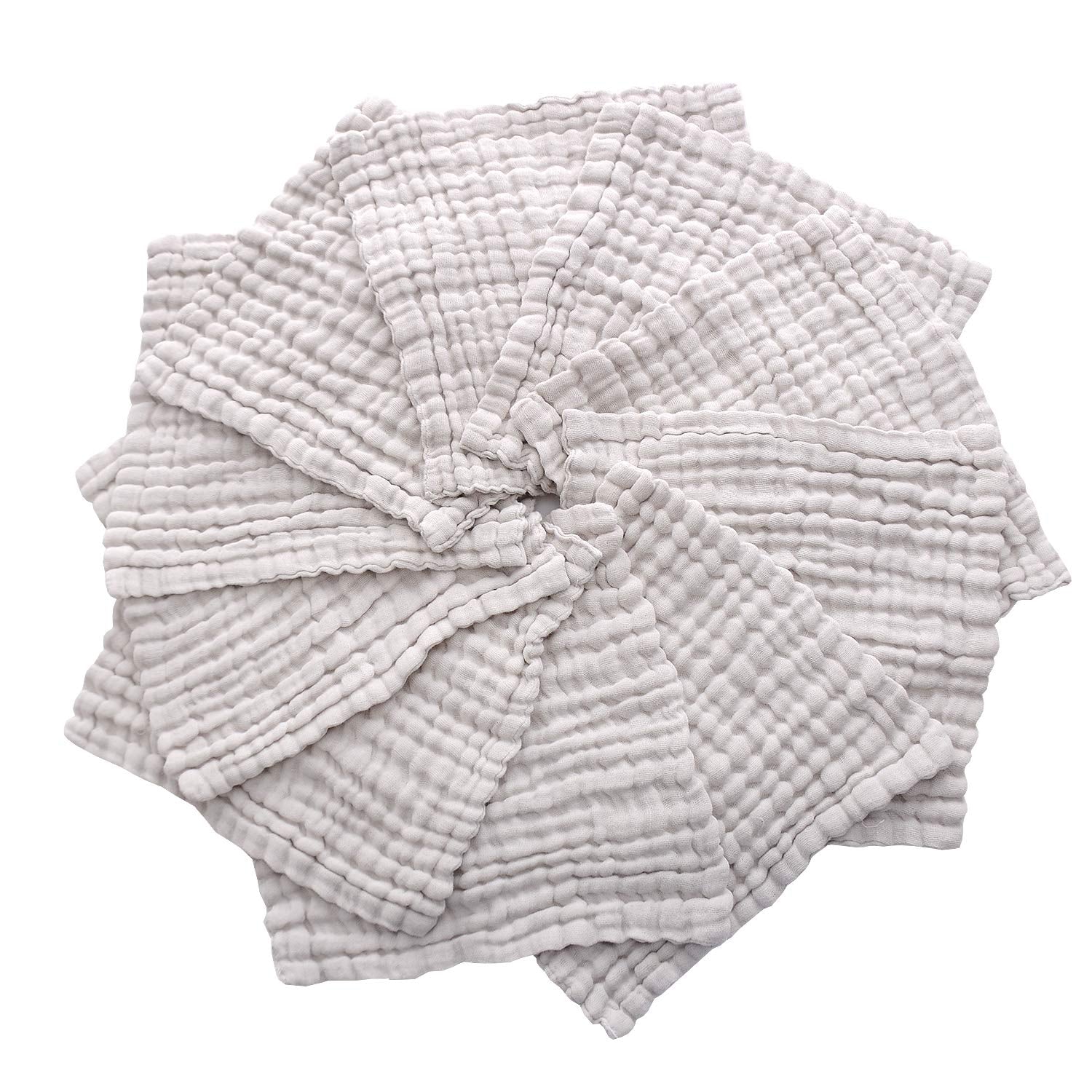 MUKIN baby washcloths, machine washable and durable for repeated use