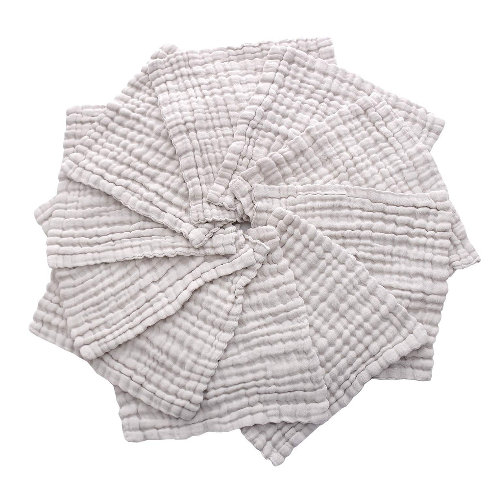 MUKIN baby washcloths, machine washable and durable for repeated use