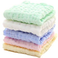 MUKIN baby washcloths pack close-up, ultra-soft cotton for gentle newborn cleansing.