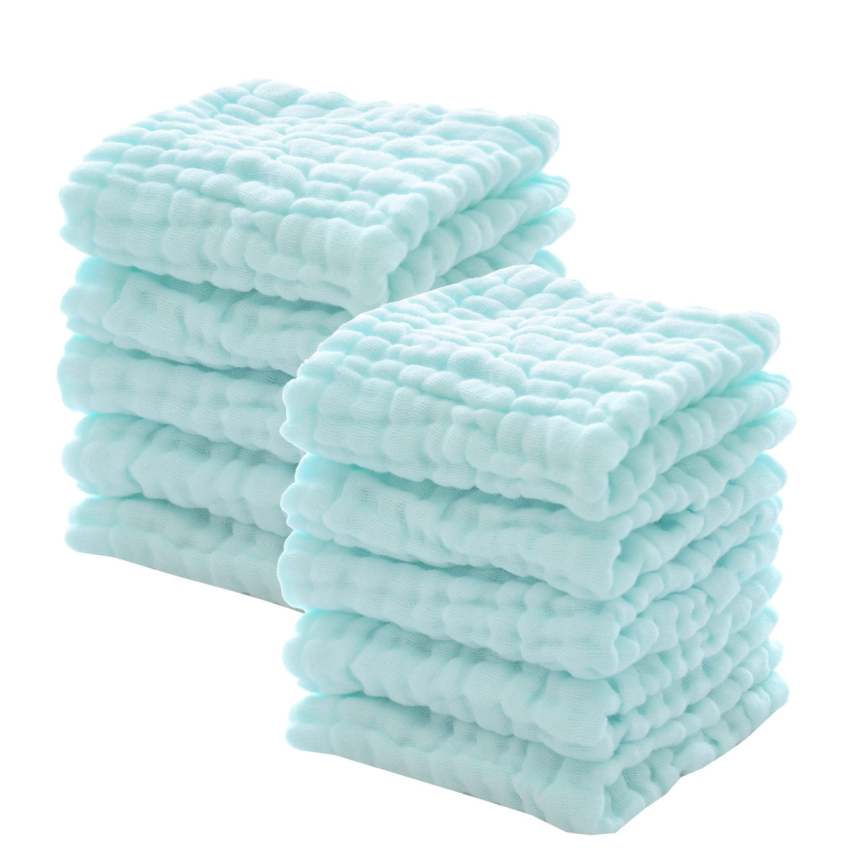 MUKIN Baby Washcloths packaging highlights natural cotton for gentle newborn care.