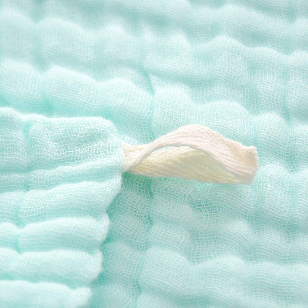MUKIN Baby Washcloths six-layer design enhances softness and absorbency.