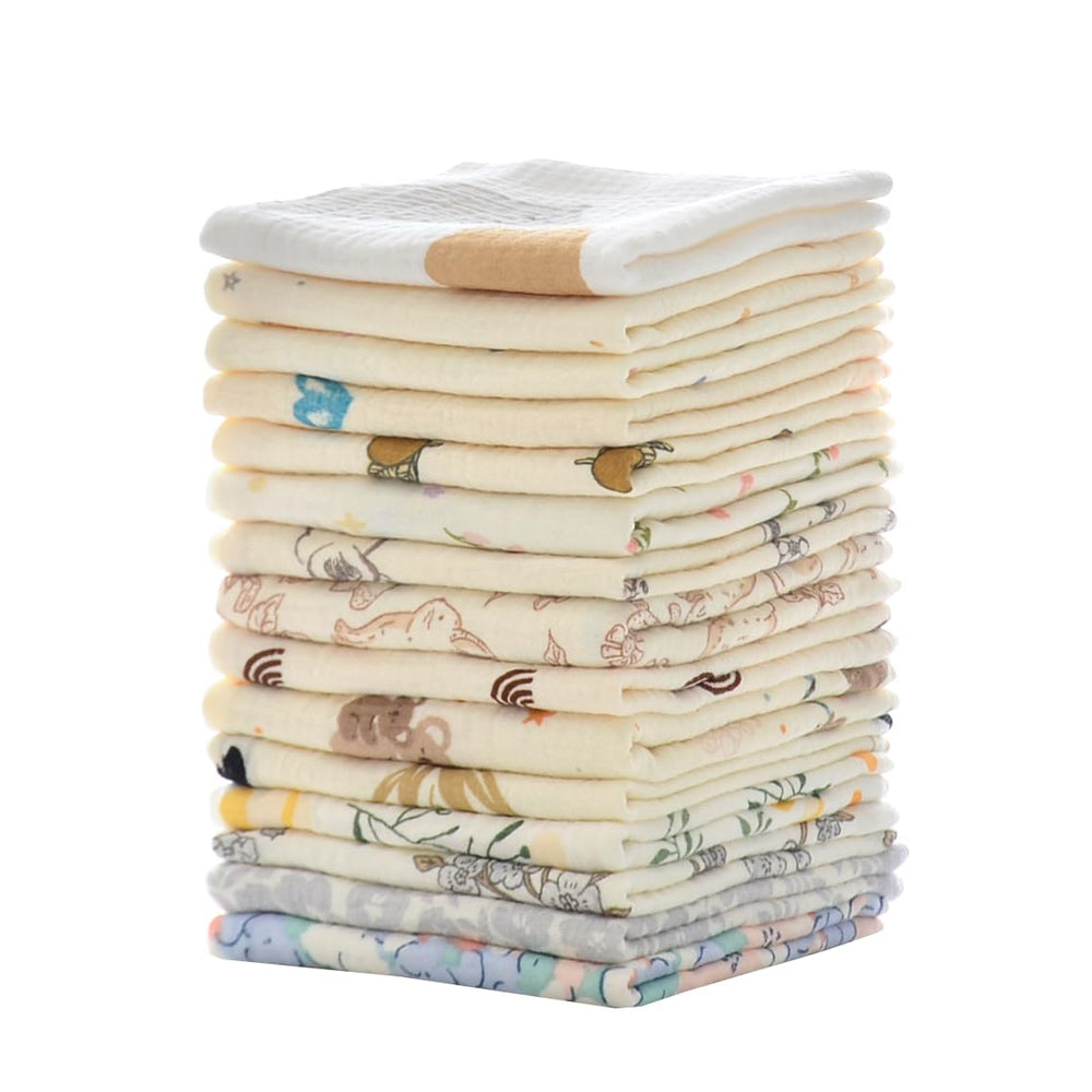 MUKIN baby washcloths soft cotton close-up for gentle bath-time touch