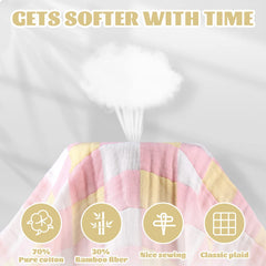 MUKIN blanket in stroller shows versatile use for on-the-go comfort.