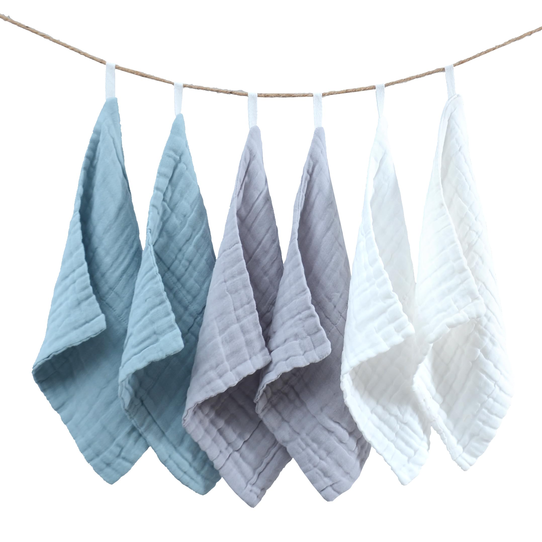 MUKIN pack of 6 towels hero shot showcasing versatile newborn care kit