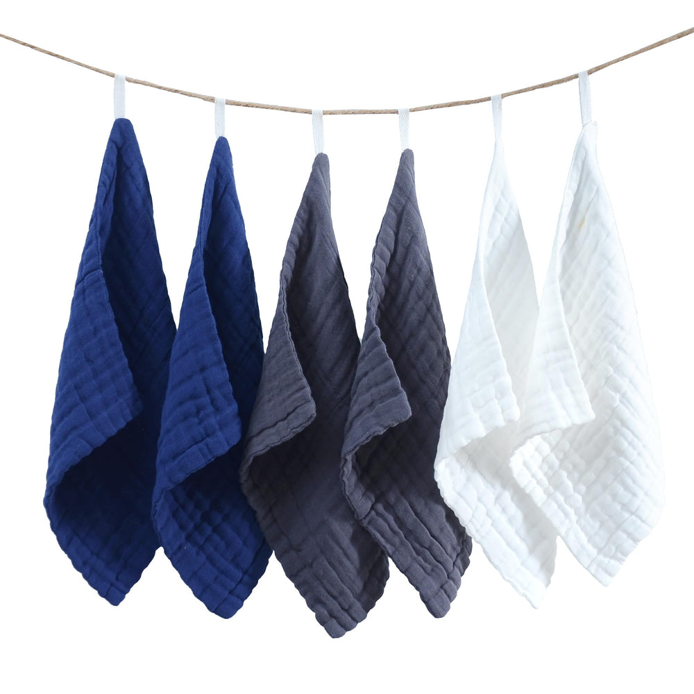 MUKIN small baby washcloths 12x12-size-quick-dry time-saving for busy parents