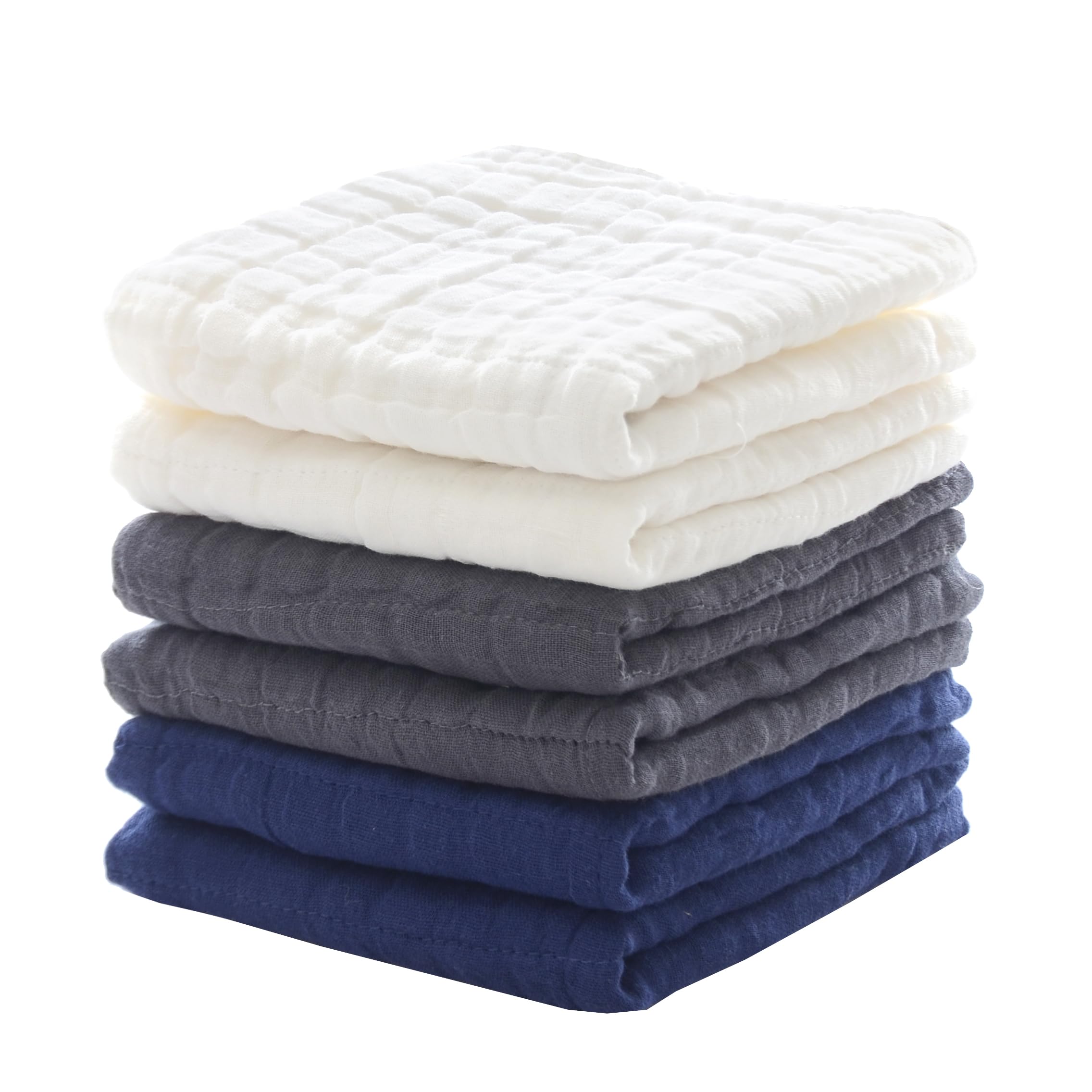 MUKIN small baby washcloths white 12x12 provide gentle cleansing for delicate newborn skin