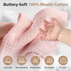 MUKIN washcloth close-up shows 12x12 inch size for easy bath coverage.