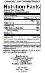 Mulberry Lane Farms organic wheat berries closeup showing organic quality