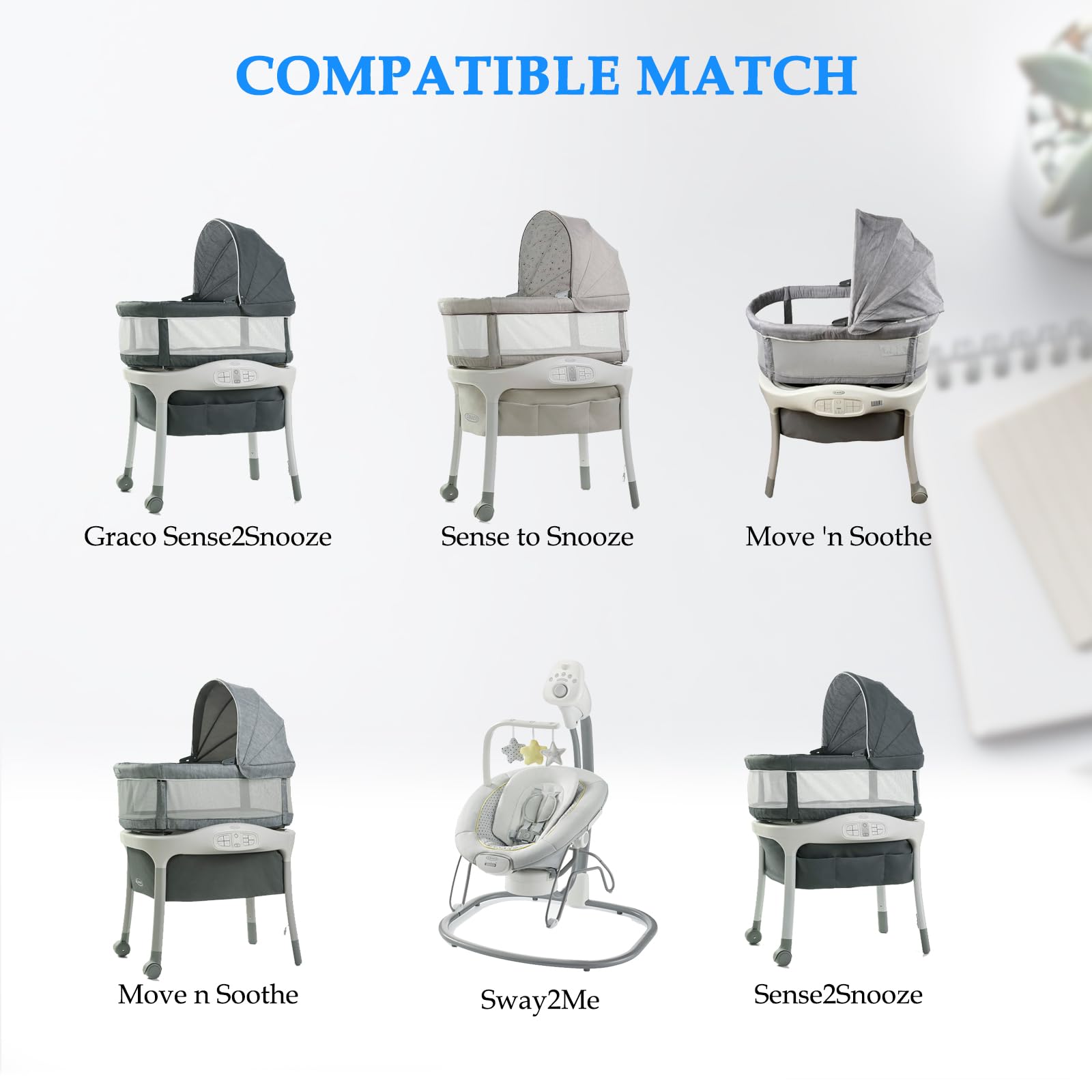 MULTIM charger compatible with Graco Sense2Soothe shows universal fit and safe charging