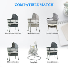 MULTIM charger compatible with Graco Sense2Soothe shows universal fit and safe charging
