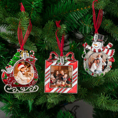 Mulumu rhinestone alloy frame close-up highlighting durable sparkle for lasting holiday decor.