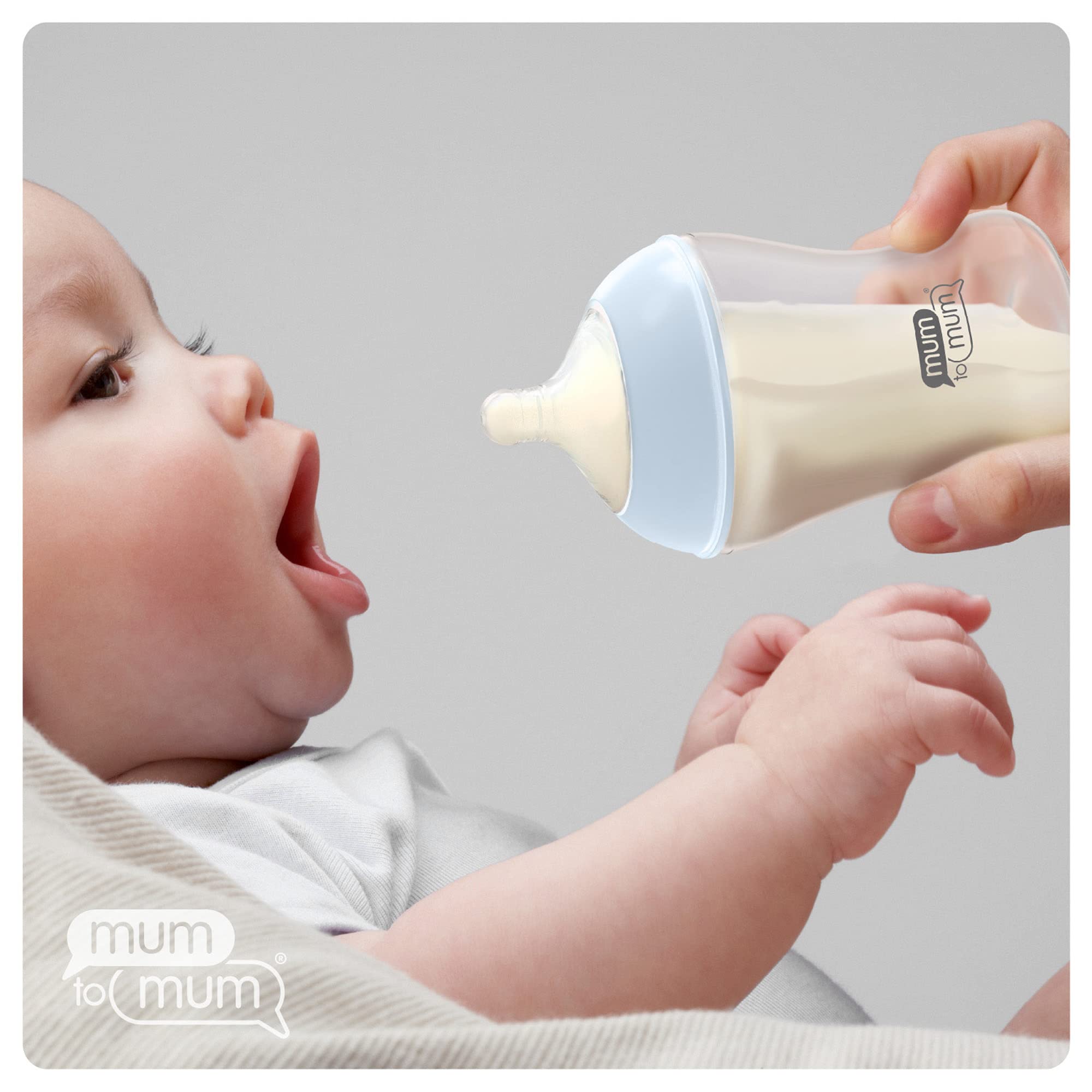 Mum to Mum 4-pack baby bottles made with safe materials for peace of mind.