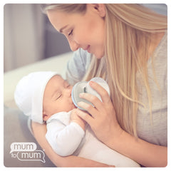 Mum to Mum bottle with 4-pack use for soothing feeding routines