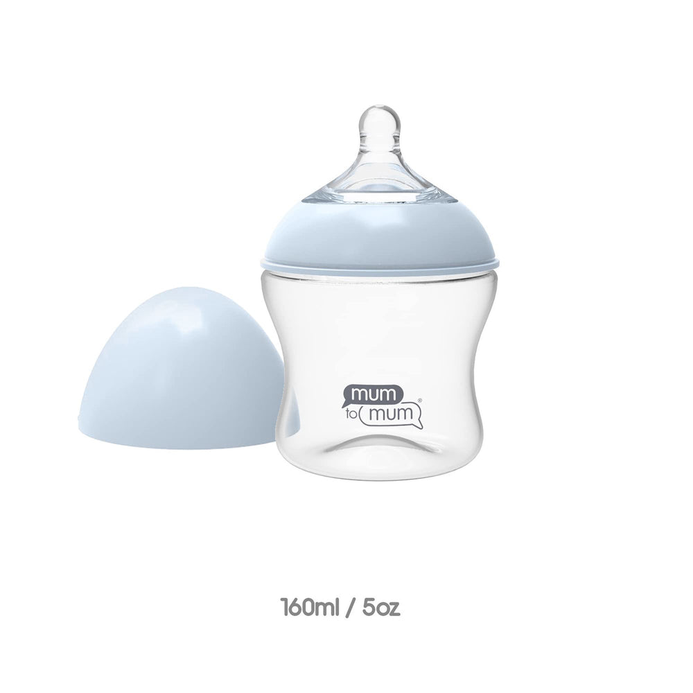 Mum to Mum bottle S-flow nipple closeup showing anti-colic design