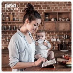 Mum to Mum dishwasher-safe components simplify cleaning routines.