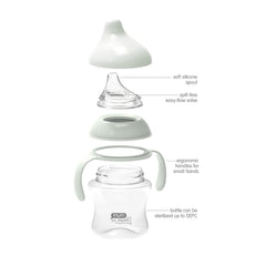 Mum to Mum 5oz cup disassembled for quick cleaning