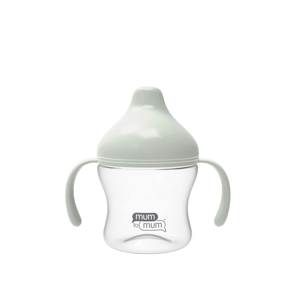 Mum to Mum spout cup 5oz close-up shows soft silicone spout