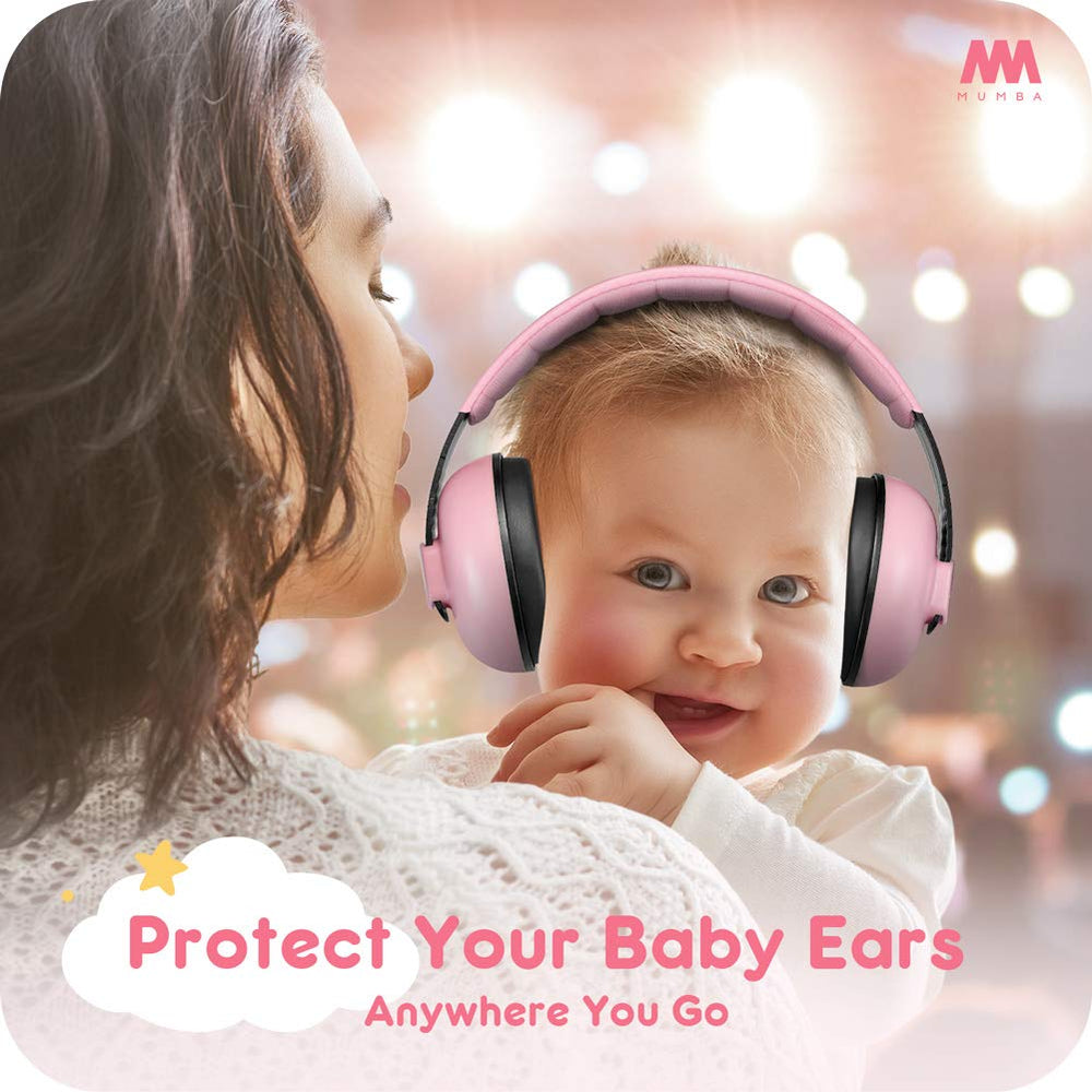 Mumba Baby Earmuffs secure fit for ages 3 months to 3 years
