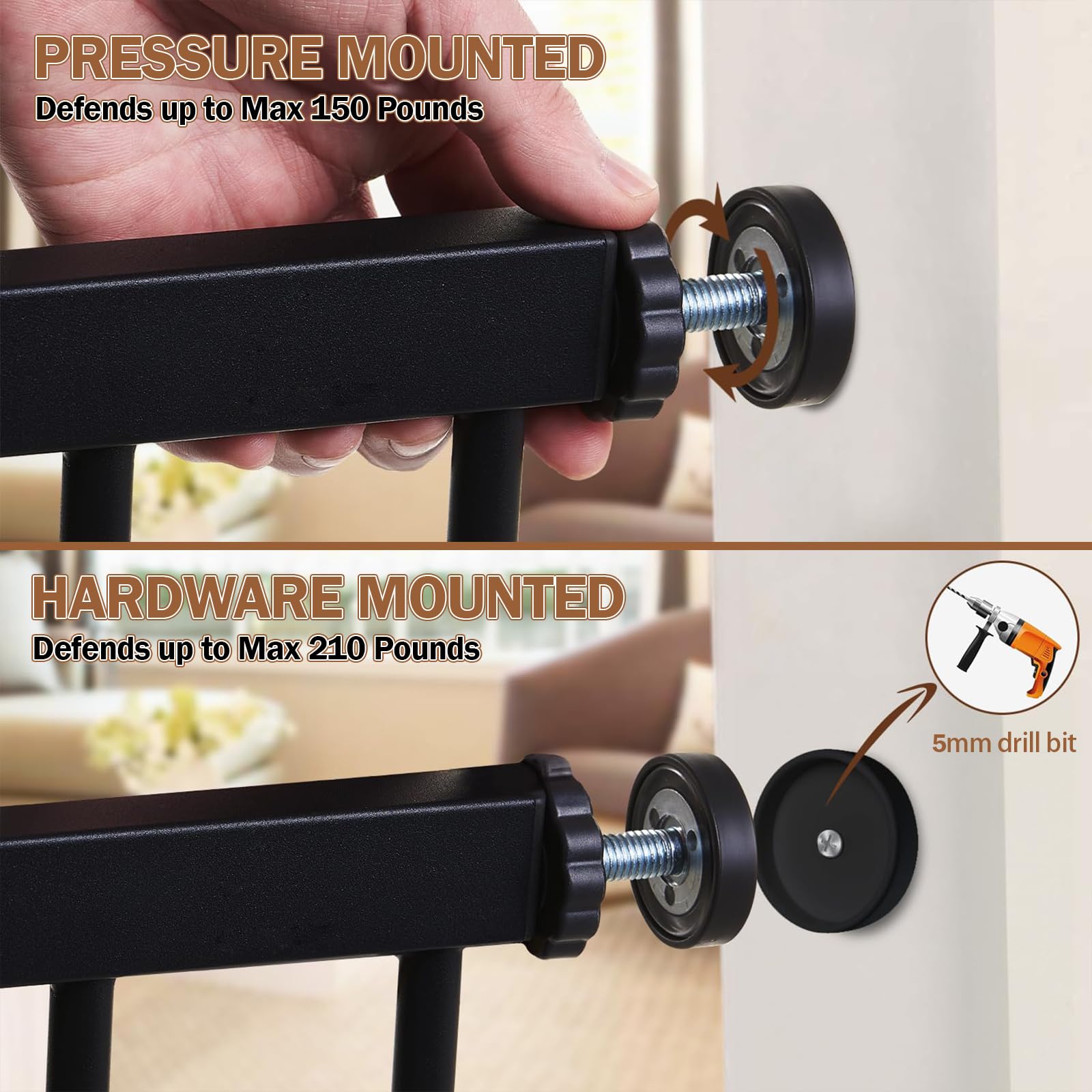 Mumeasy extension kit 2.75 and 5.5 inches for flexible widths