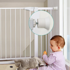 Mumeasy pressure gate installation demonstrates tool-free setup for quick protection.