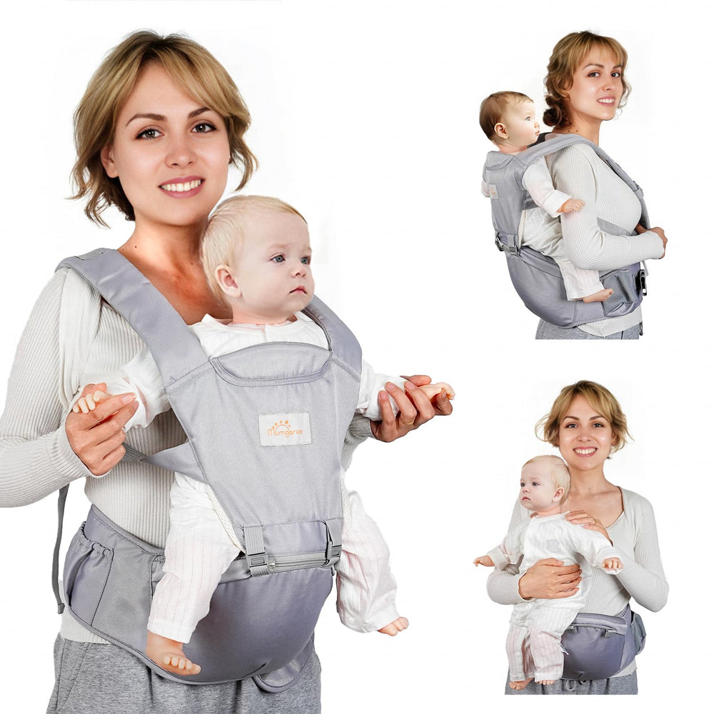 Mumgaroo baby carrier fabric close-up showing soft skin-friendly material for gentle newborn comfort.
