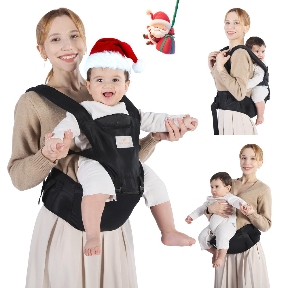 Mumgaroo baby carrier hip-seat assembly shows ergonomic support for growing baby
