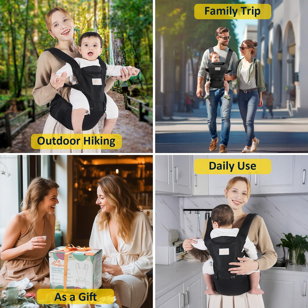 Mumgaroo baby carrier one-size-fits-all design fits busy caregivers