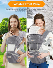 Mumgaroo hood offers wind protection and nursing privacy on the go.