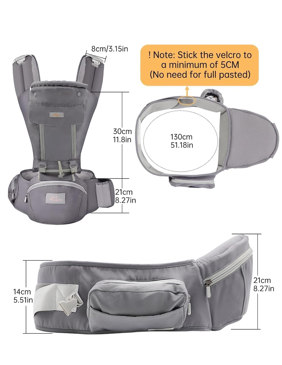 Grey version shows adjustable mid-panel for a customizable fit.