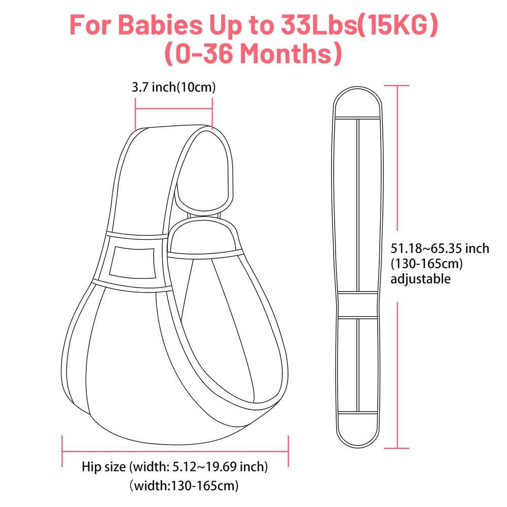 Mumgaroo weight capacity note shows suitability for 0 to 36 months up to 33 lbs.