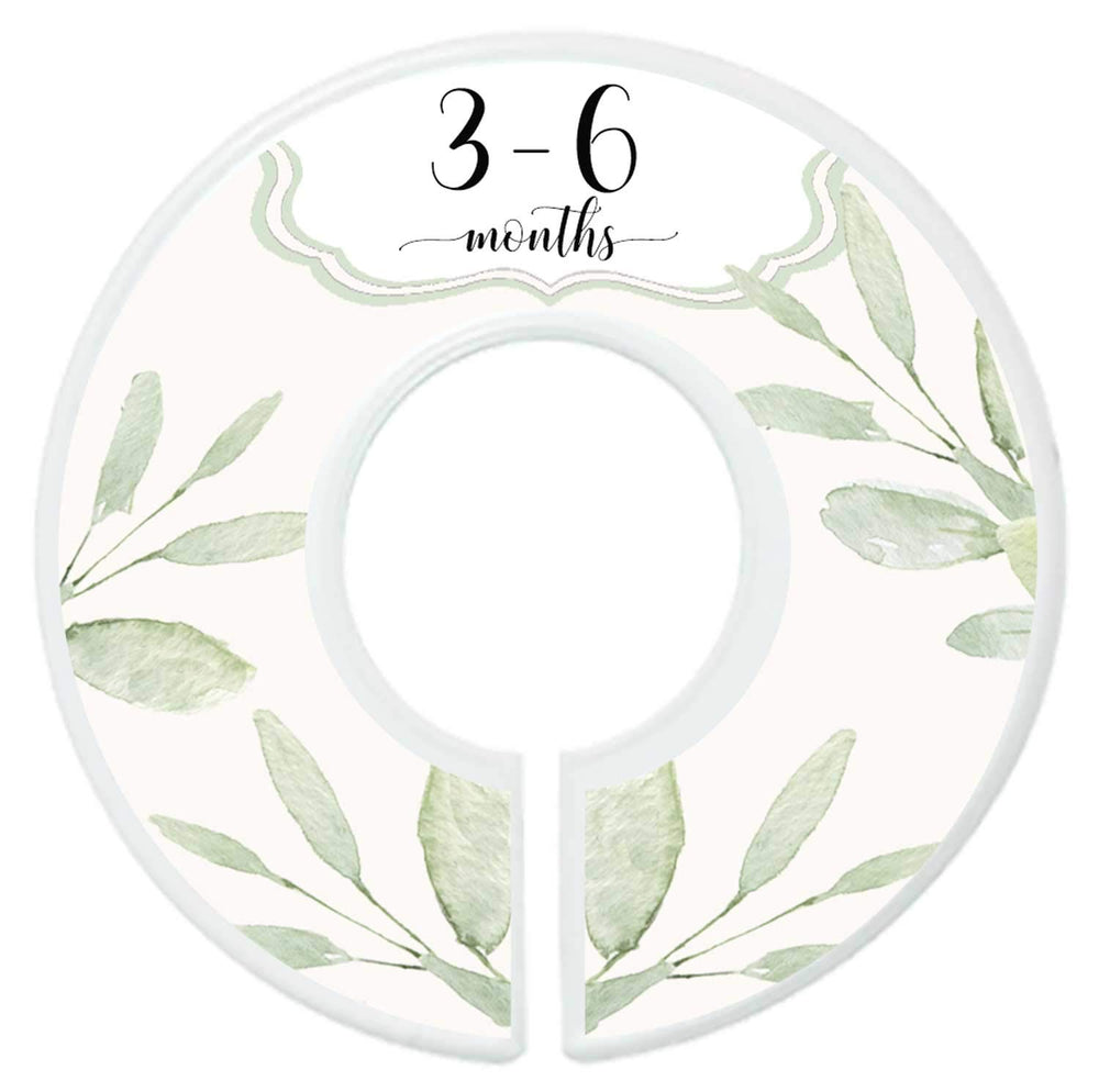 Mumsy Goose botanical close-up shows greenery motif on durable divider panels.
