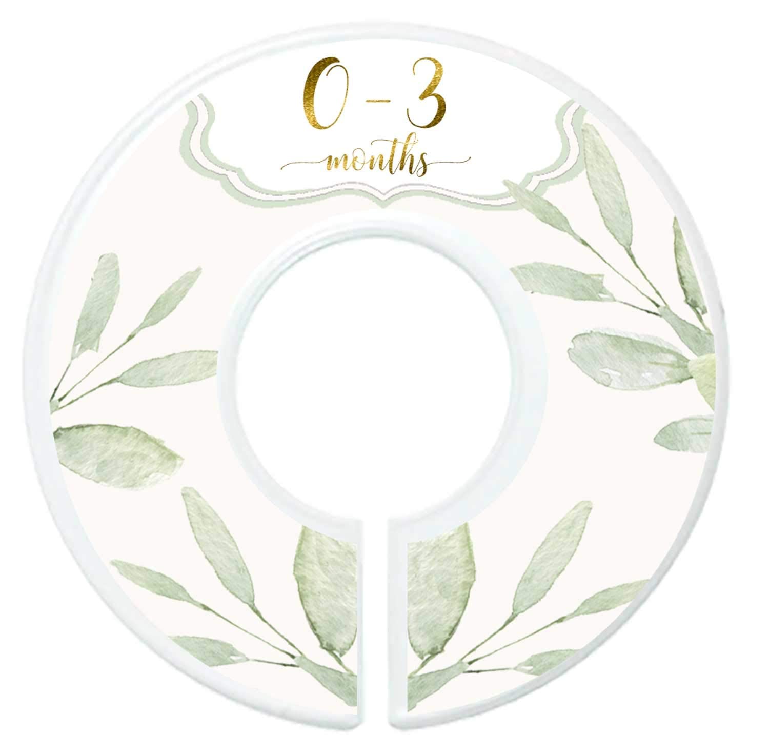 Mumsy Goose closet dividers gold lettering closeup for clear labeling and access.