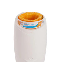 Munchkin close-up of 272 diapers per ring capacity indicator