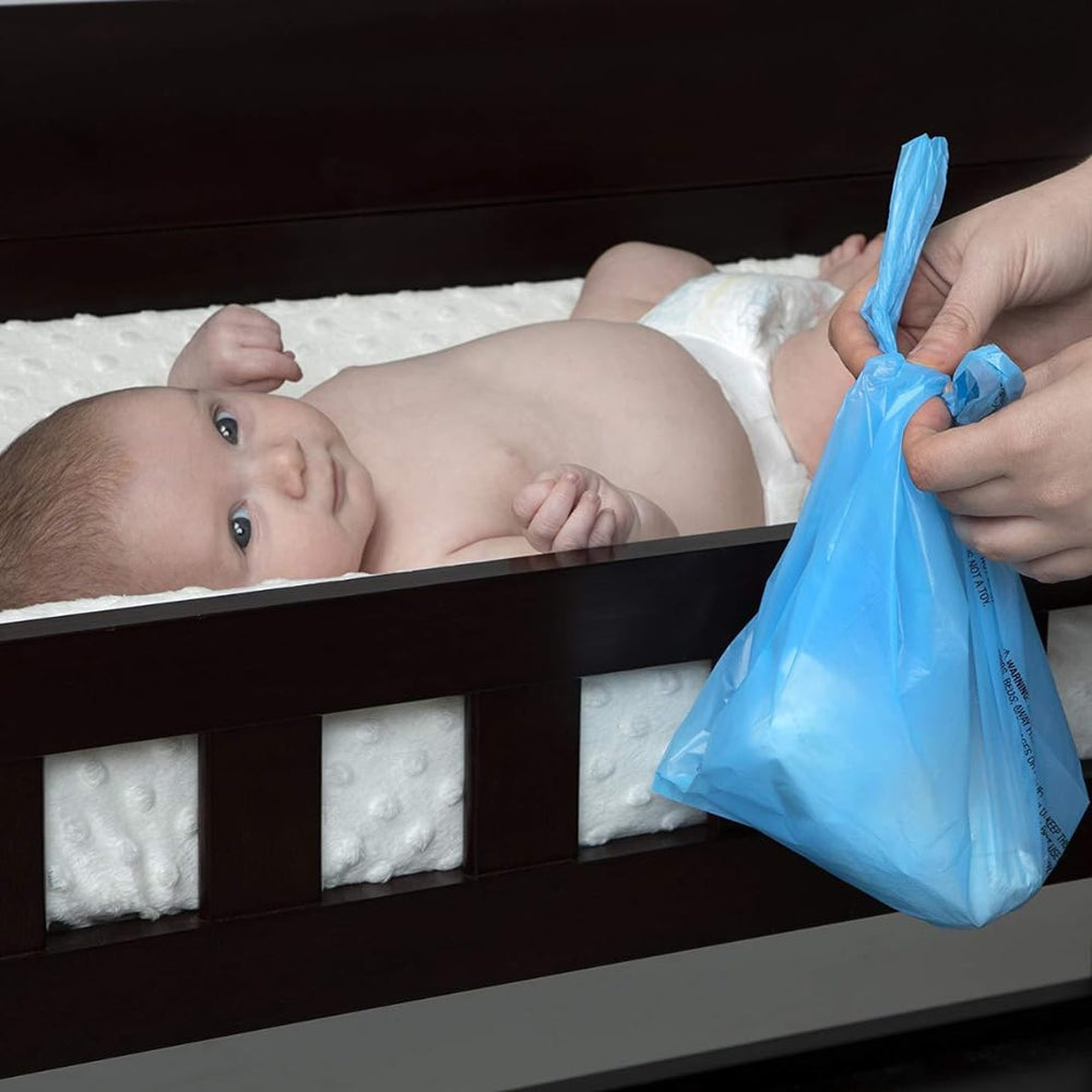 Munchkin 50 bonus Nuby diaper sacks included for travel disposal