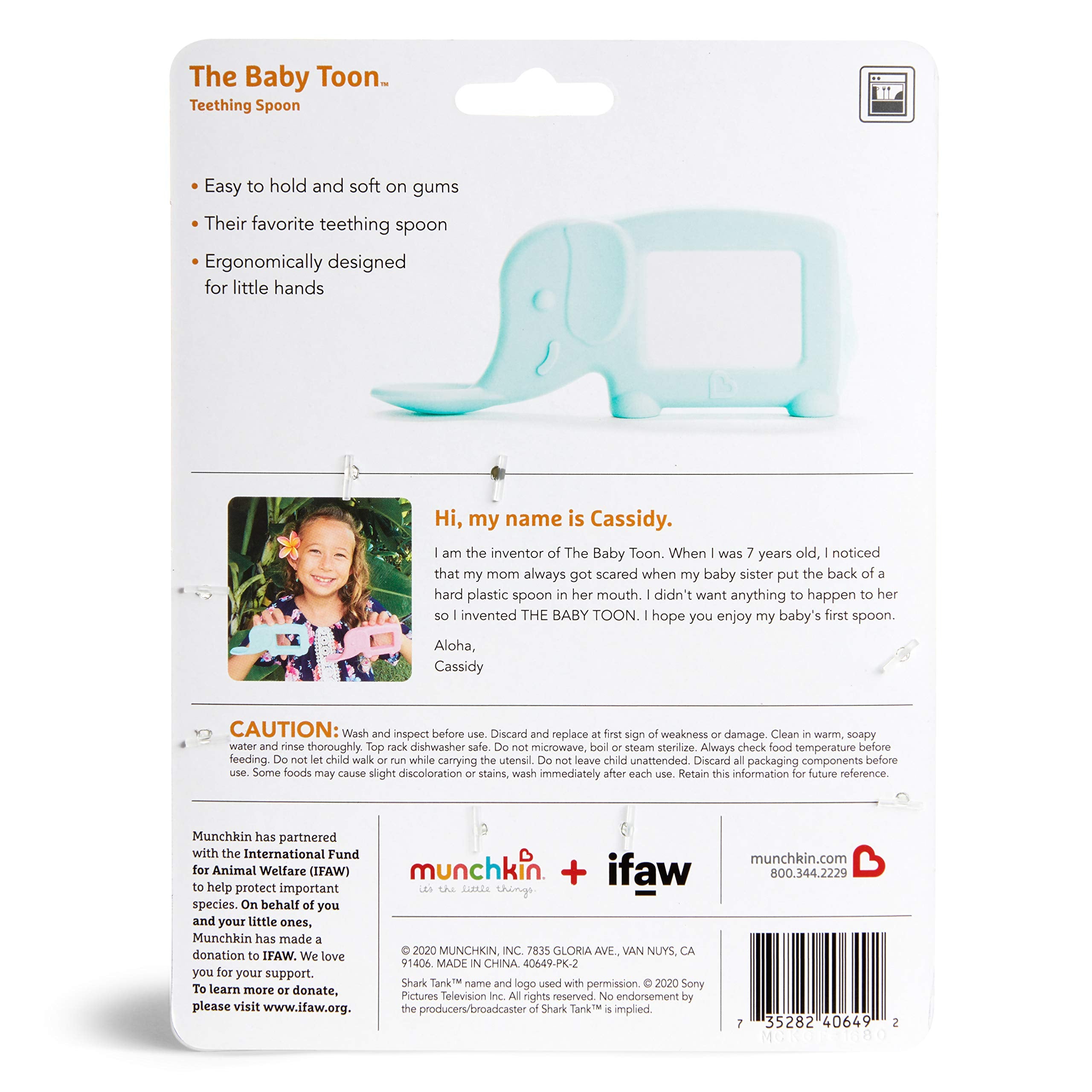 Munchkin Baby Toon Packaging — clear product shot for online viewing.