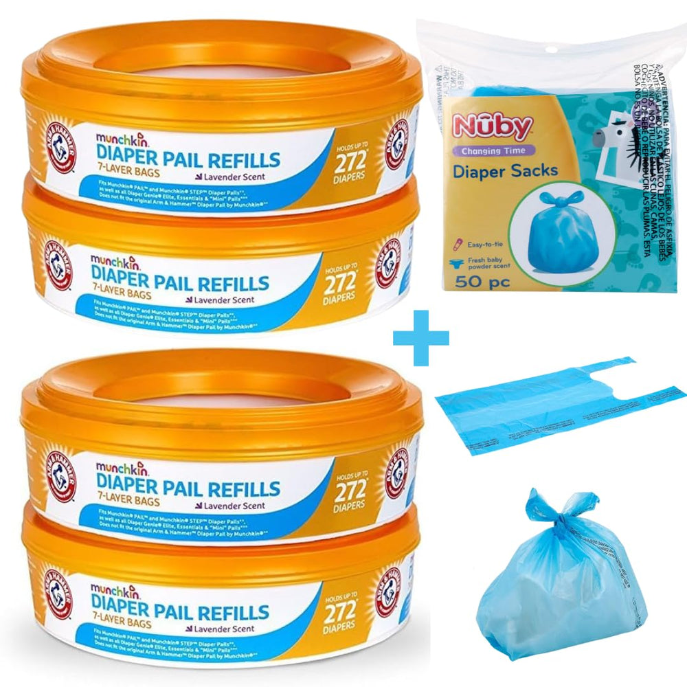 Munchkin durable leak-protection bags for mess-free use